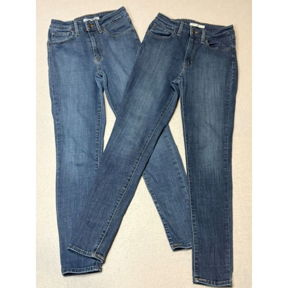 Levi's 721 Hi Rise Skinny Jeans 27 Lot of 2 Lightweight Denim Plus Bonus Pair